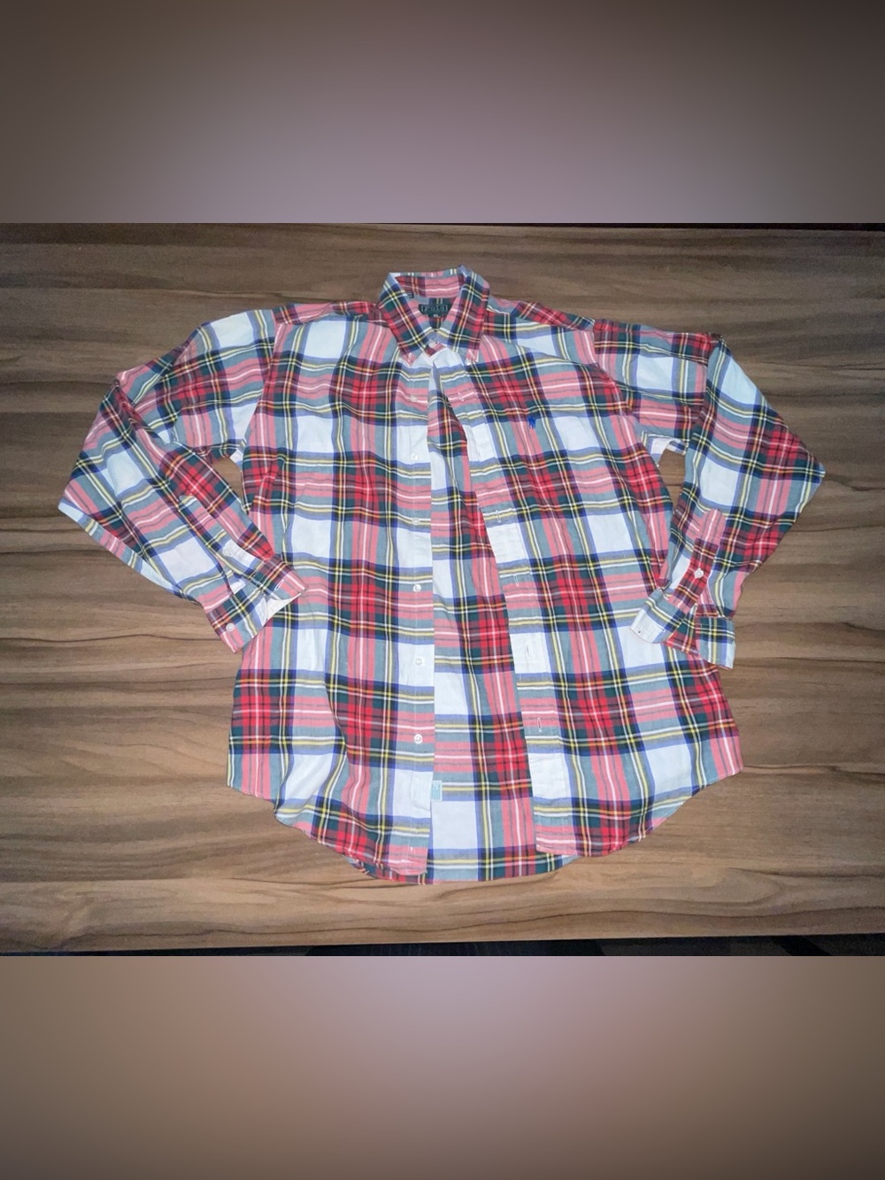 Polo by Ralph Lauren Kids Multicolor Classic Plaid Button-Down Shirt Sz 20